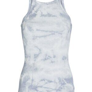 Enza Costa Silk Rib Tie-Dye Tank Top
